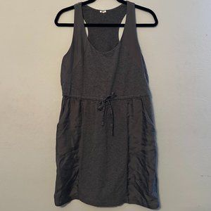 J. Crew Women's Sleeveless Hideaway Dress with Waist Tie in Gray Size Small